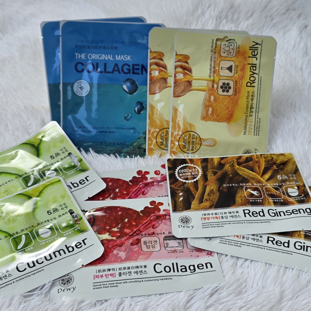 KOREAN SKINCARE SHEET MASK BUNDLE (10 PCS)